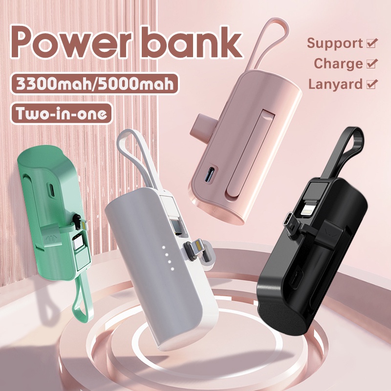 3300mah Cute Mini Portable Powerbank for iPhone Android Micro USB Power Bank Mobile Small Lightweight Mobile Battery