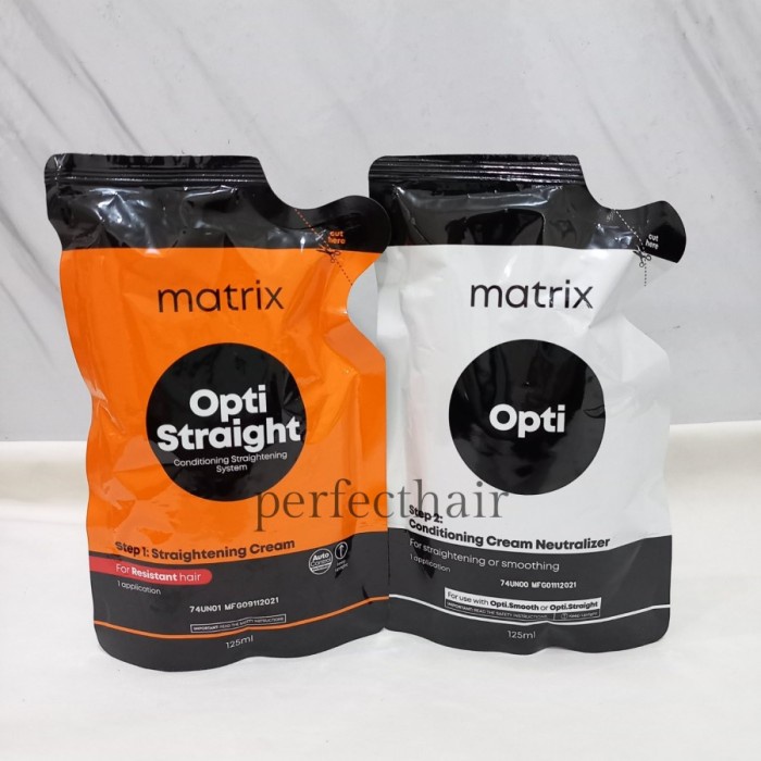 Matrix Optistraight step Pelurus Rambut Smoothing Rebonding MINI 125ml