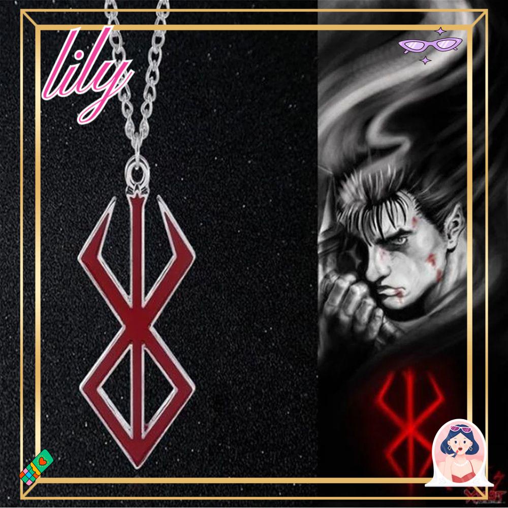 Lily Berserk Simbol Kalung Gothic Keyring Gantungan Kunci Norse Viking Mitologi Liontin