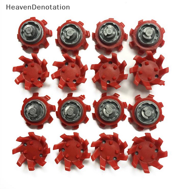 [HeavenDenotation] 14x Merah Sepatu Golf Paku Putaran Cepat Studs Cleats Softspikes Untuk Footjoy HDV