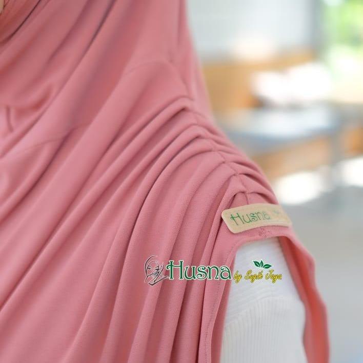 Husna Hijab Instan Bergo Humaira Pad Jersy Premium