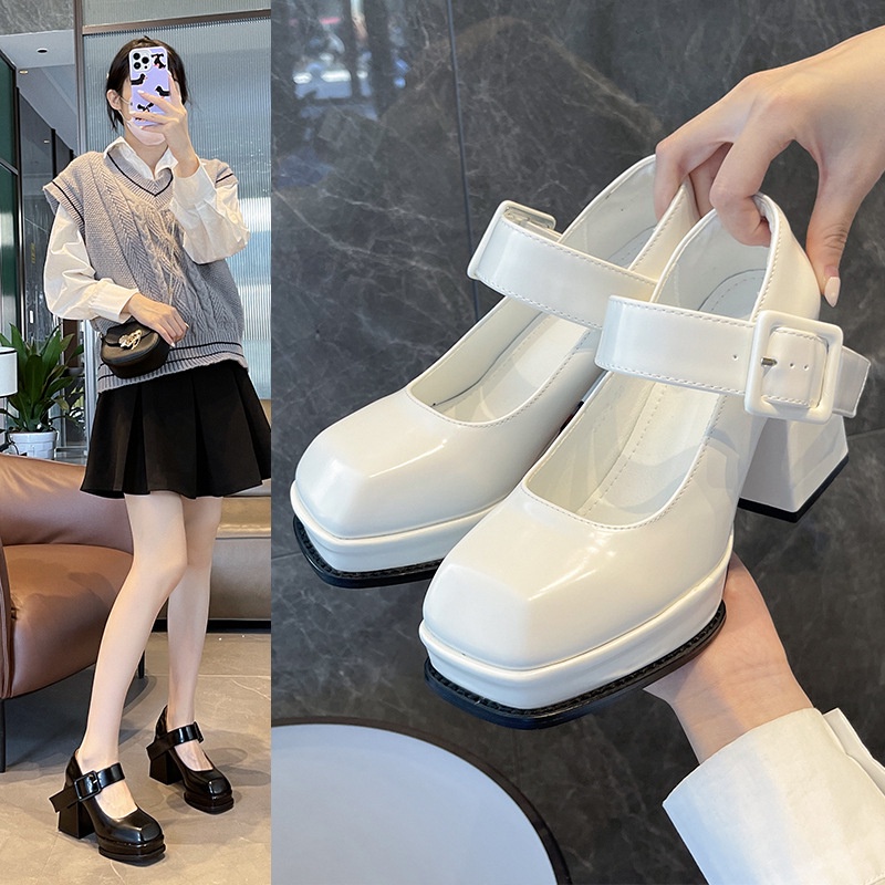 [J&amp;Y] [JOY &amp; YOUNG] [LC] 1505 Sepatu Wanita Heels Hak 338 Tali Keren 2023 korea block ELEGAN CANTIK Pesta Kerja Santai Trend Casual Kualitas Bagus Impor