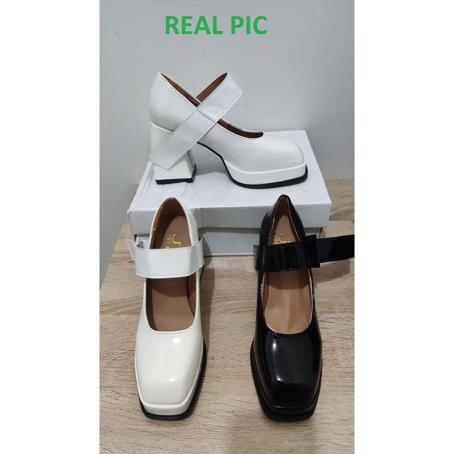 [J&amp;Y] [JOY &amp; YOUNG] [LC] 1505 Sepatu Wanita Heels Hak 338 Tali Keren 2023 korea block ELEGAN CANTIK Pesta Kerja Santai Trend Casual Kualitas Bagus Impor