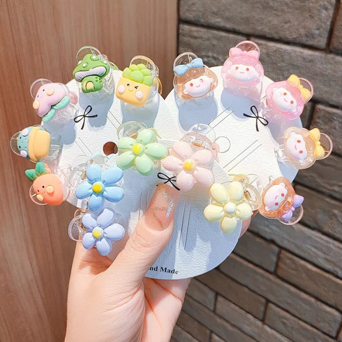 Jepit Rambut Sanrio Anak 6in1 Perempuan Cewek Hiasan Kepala