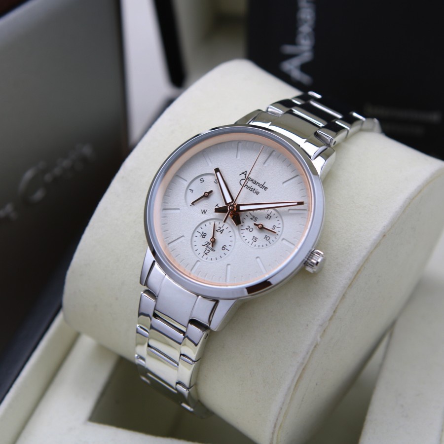 JAM TANGAN WANITA ALEXANDRE CHRISTIE AC 2A58 / AC2A58 RANTAI ORIGINAL GARANSI 1 TAHUN
