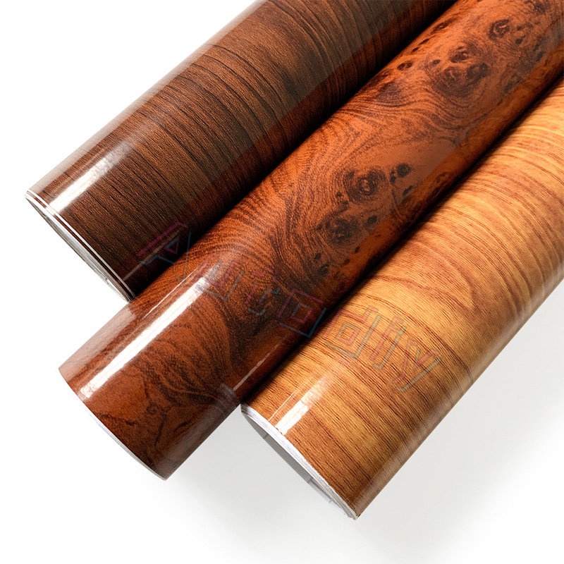 100*30cm Serat Kayu Wrap Film Stiker Mobil Gaya Retro Decals Auto Interior Wood Textured Film Self-adhesive Wrap