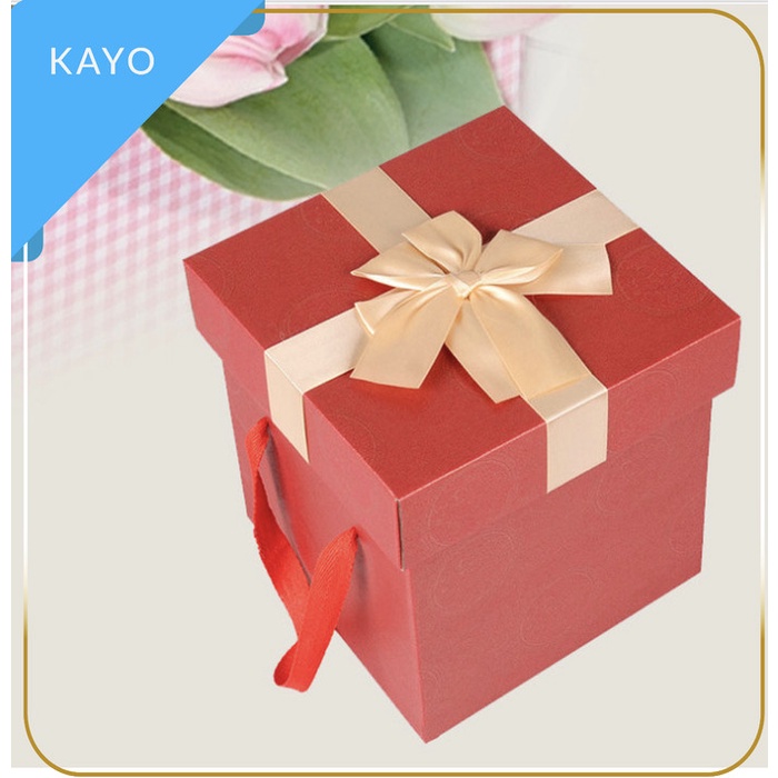 

[SC] kotak kado pita 21cm , box gift kado motif, kotak zakka , kotak hadiah