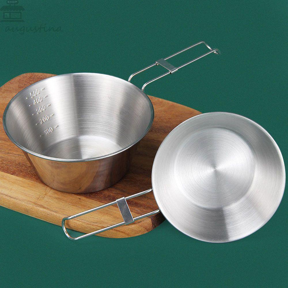 Mangkok Lipat Outdoor Agustina Peralatan Makan Mangkuk Hiking Untuk Perjalanan Alat Outdoor Piknik Mangkuk Sup Mangkok Stainless Steel