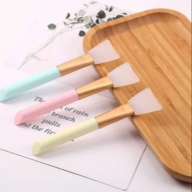 TIKTOK - D8014 Mask Brush / Silicone Facial Mud Mask Brush / Brush Masker / Kuas Masker Wajah Silikon K710 / Spatula