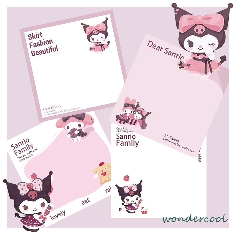 Sticky Note Buku catatan buku catatan siswa yang dapat disobek catatan tempel dekoratif-Won