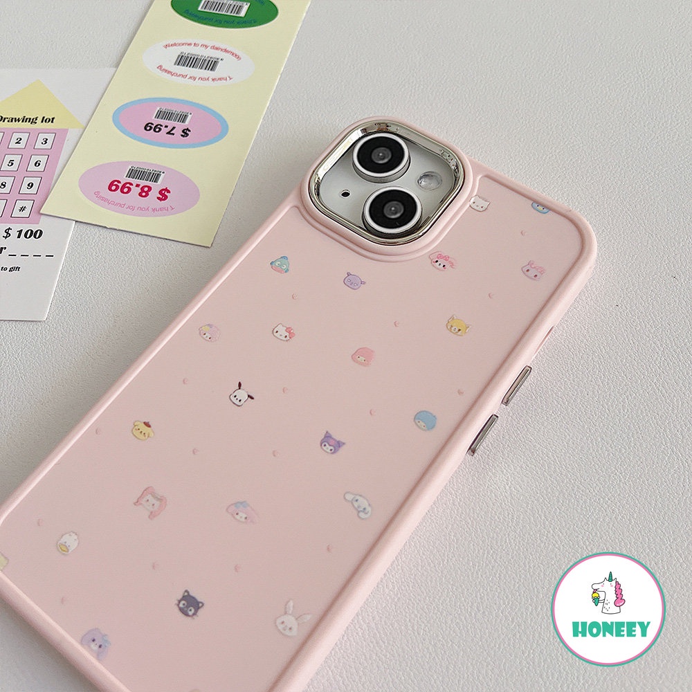 Casing Ponsel Karakter Kartun Lovely Pink Untuk iPhone 14 Pro Max13 12/12pro 11 Pro Max XR XS 7 8Plus Anime Trendi Shockproof Back Cover