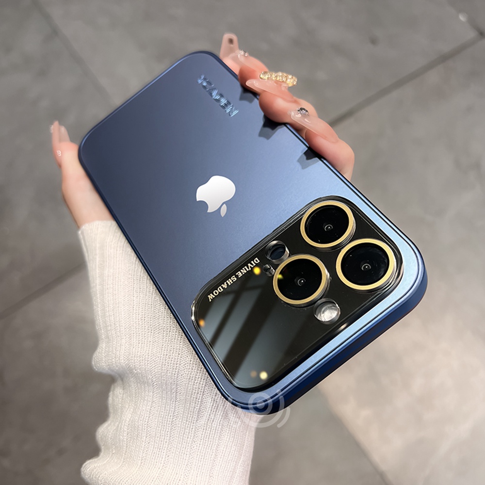 Casing Ponsel AG Frosted Mewah Untuk iPhone 11 Pro 12 13 14 Pro Max Case Matte Shockproof Cover Pelindung Kamera Casing