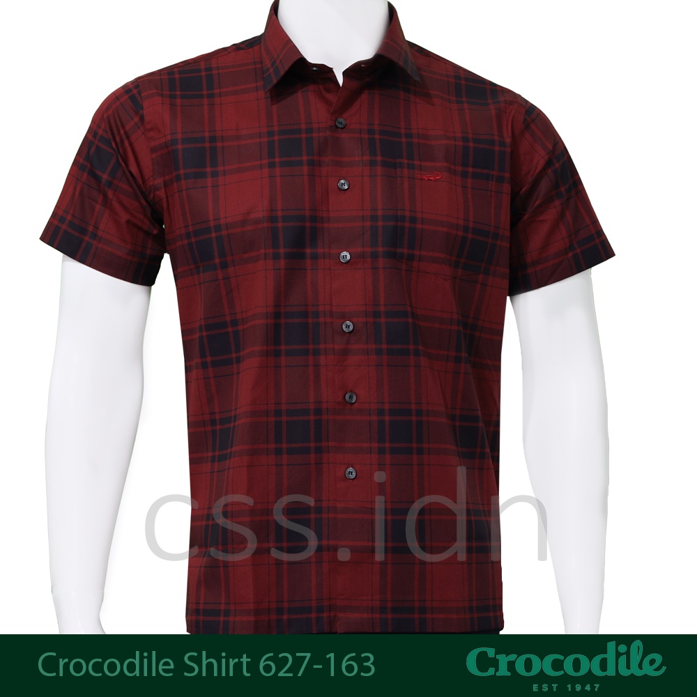 Kemeja Pria Lengan Pendek Crocodile Slim Fit 627-163