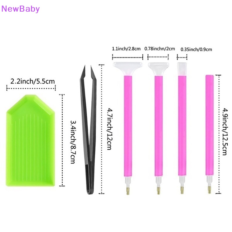 Newbaby 54 /74 /75 /111 Pcs 5D Berlian Paing Alat Aksesoris DIY Cross Stitch Tool Kit ID