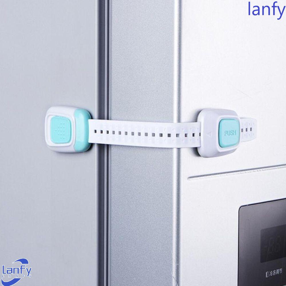 Lanfy Safety Lock Anti Maling Multifungsi Anti Jepit Lemari Laci Lemari Baby Cabinet Lock