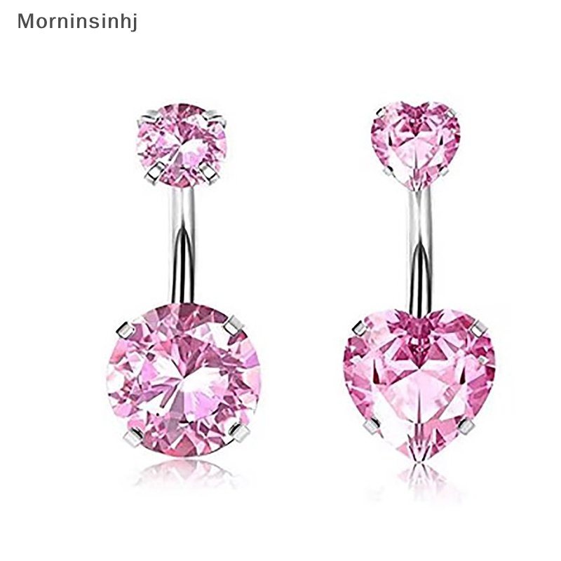 Mornin Stainless Steel Butterfly Belly Button Ring Kualitas Tinggi Pink Berlian Imitasi Cinta Pusar Cincin Untuk Wanita Tubuh Sexy Dekorasi id