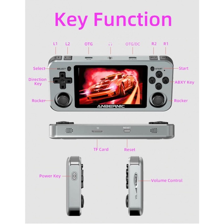 11 ANBERNIC RG351M - Emulator Retro Game Console 64GB 3.5-inch IPS Screen