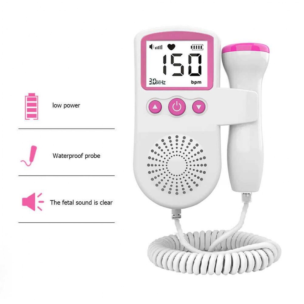 BWESH Fetal Doppler Alat Deteksi Jantung Janin Bayi Kandungan JSL-T501
