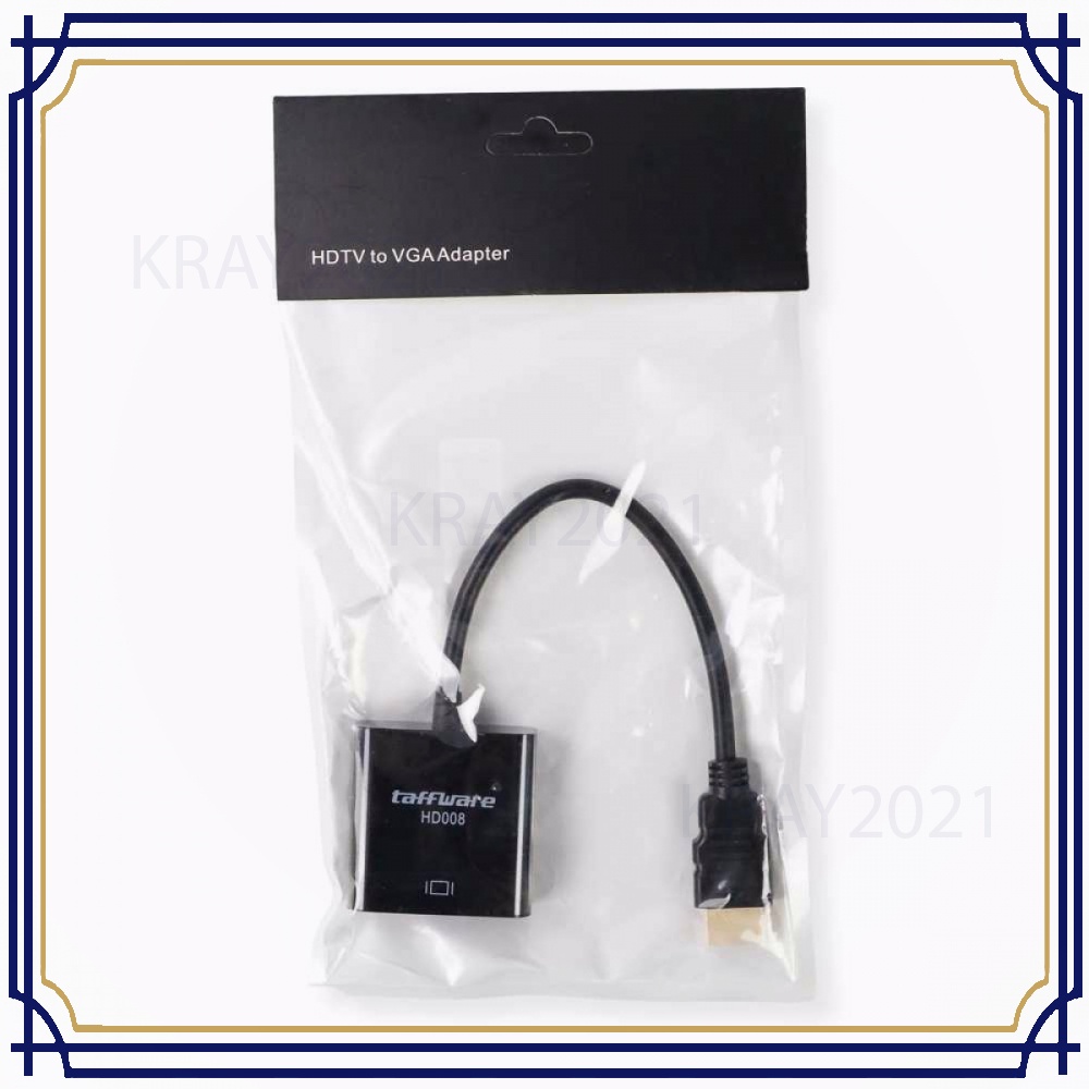 Taffware Kabel Adapter HDMI ke VGA Female HD581