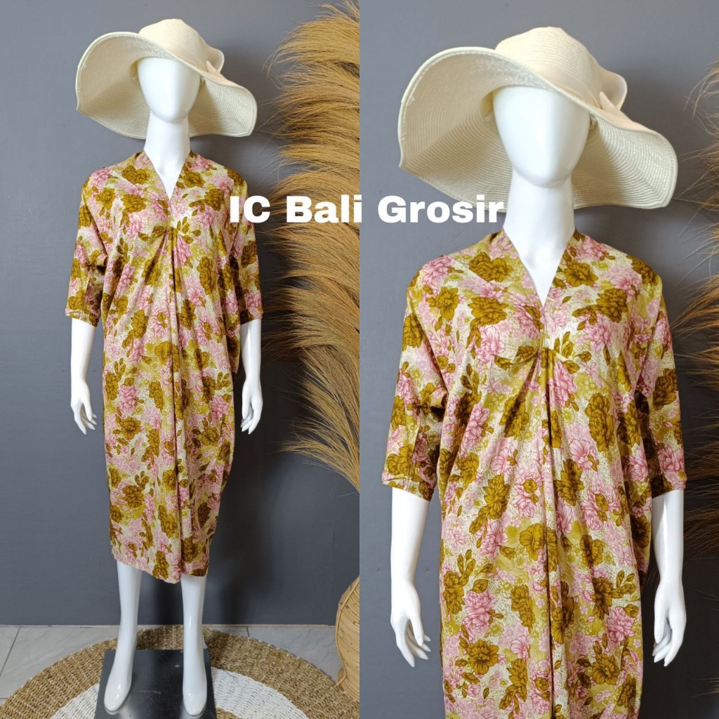 DRESS KAFTAN MOTIF MAWAR BESAR DKF001