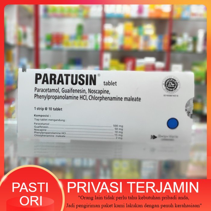 paratusin 1 strip 10 tablet / obat batuk flu pilek dewasa