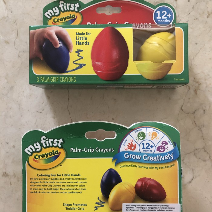 

My First Crayola - Egg Palm Grip Crayons (Krayon Telur) AKM27