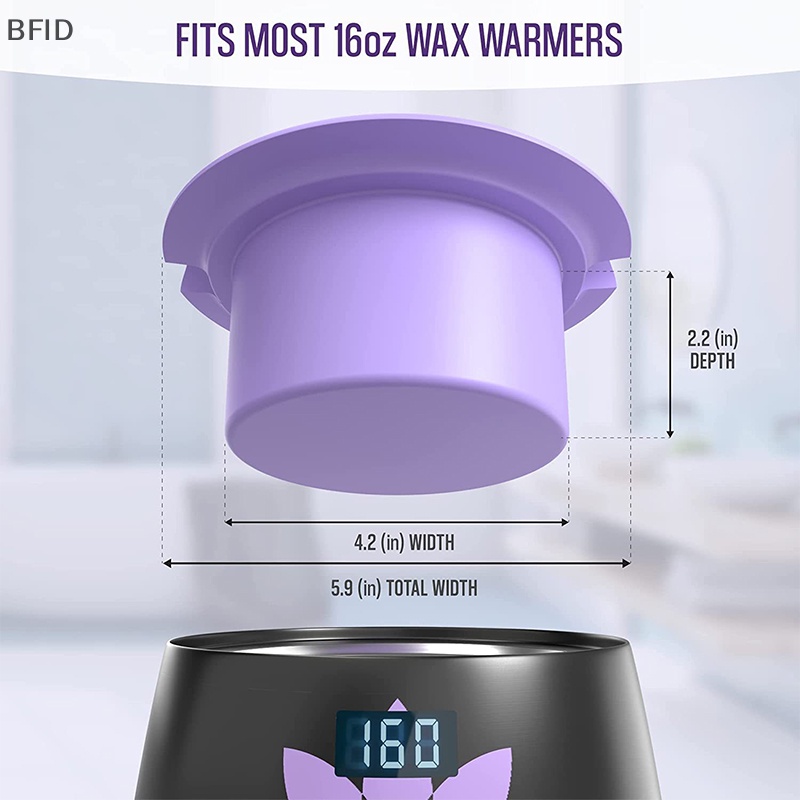 [BFID] 400ml Wax Warmer Penebalan Panas-resisg Mangkuk Silikon Penghilang Bulu Waxing Pot [ID]