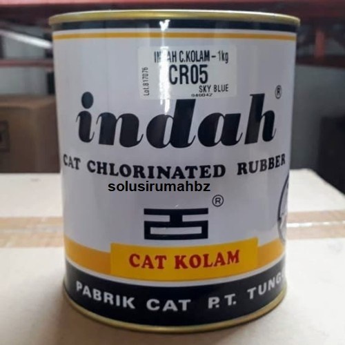 CAT KOLAM 1KG CAT JALAN LAPANGAN TENIS CLORORUBBER CLORO RUBBER KALENG