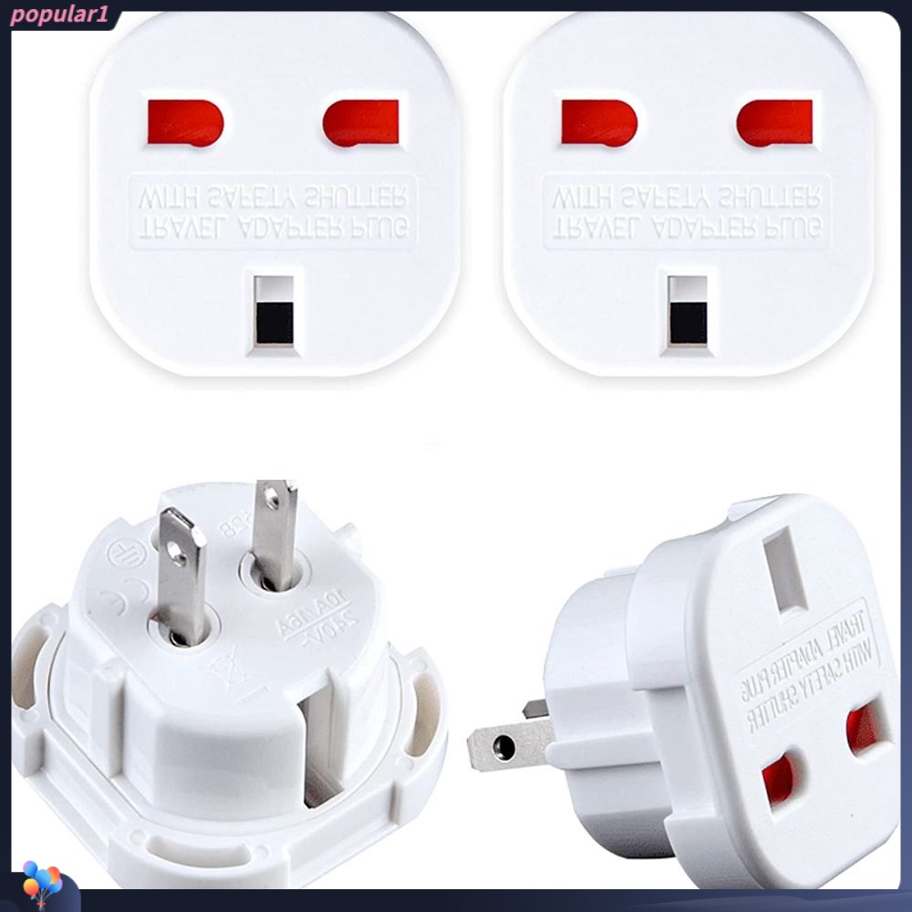 Populer Konverter UK Ke USA Stop Kontak Dinding Portable Adaptor Pengisian Universal