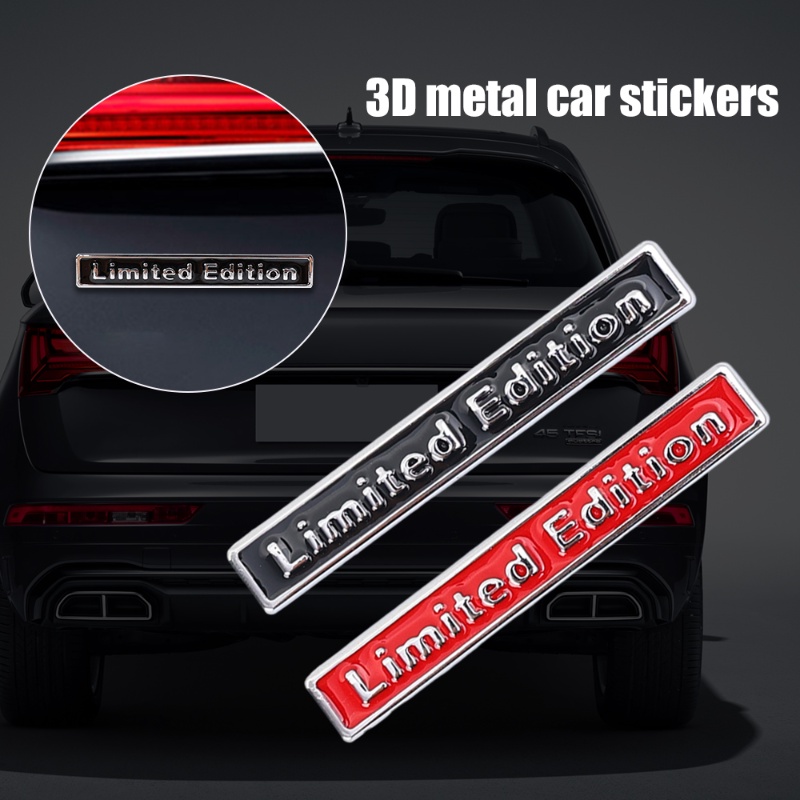 3d Logam DIY Huruf Body Mobil Self Adhesive Decals/ Kualitas Tinggi Tahan Air Tahan Aus Stiker Otomatis Dekorasi Aksesoris