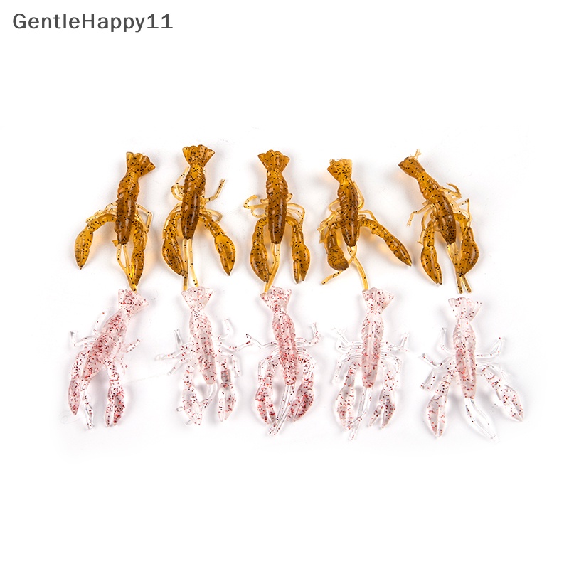 Gentlehappy 5 Pcs 5.5 cm /1.5g Buatan Palu Udang Silika Gel Lembut Umpan Renang Simulasi Udang Bionic Umpan Memancing Memikat id