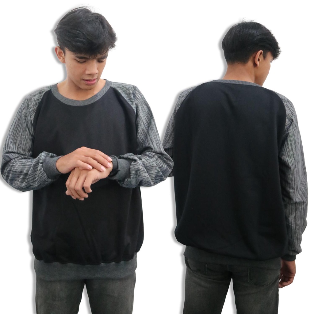 Crewneck polos Reglan Twis Sweater paling kece