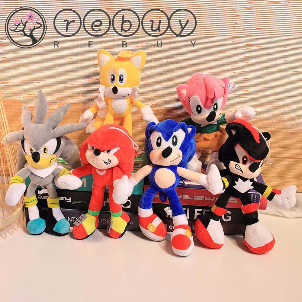 REBUY Rebuy Sonic the Hedgehog Shadow Kartun Figure Mainan Peluche Boneka Lembut Mainan Boneka Mainan Mewah