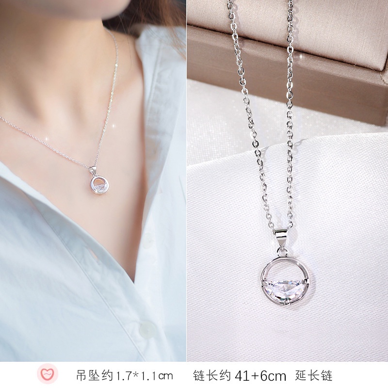 Yiwang Qingquan Kalung Perempuan ins Lembut Ringan Mewah Niche Indah Rantai Klavikula Temperamen Sederhana High-End Kalung Leher