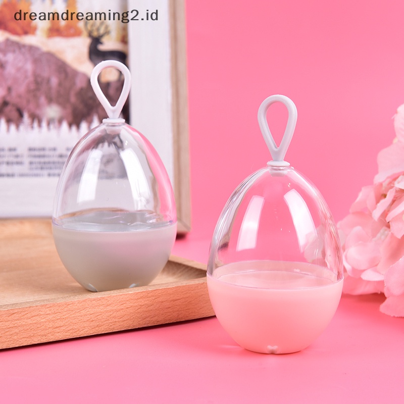(drea) Beauty Kotak Penyimpanan Telur porous breathable anti Jamur travel makeup sponge box/