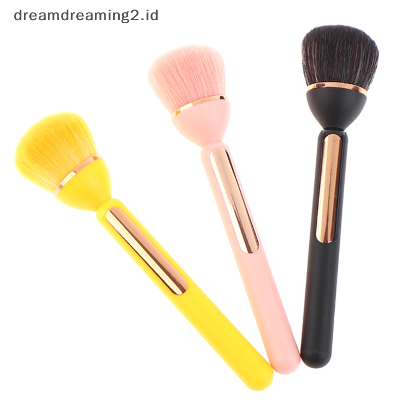 (drea) 1pc Super Besar Mineral Powders Brush Makeup Lembut Berbulu Foundation Brush //