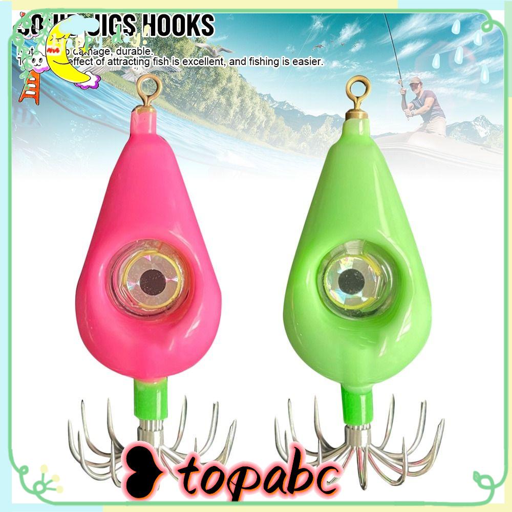 TOP Kait Squid Jigs 60g 70g 80g Cuttlefish Hook 12pcs Pemikat Pancing Jarum