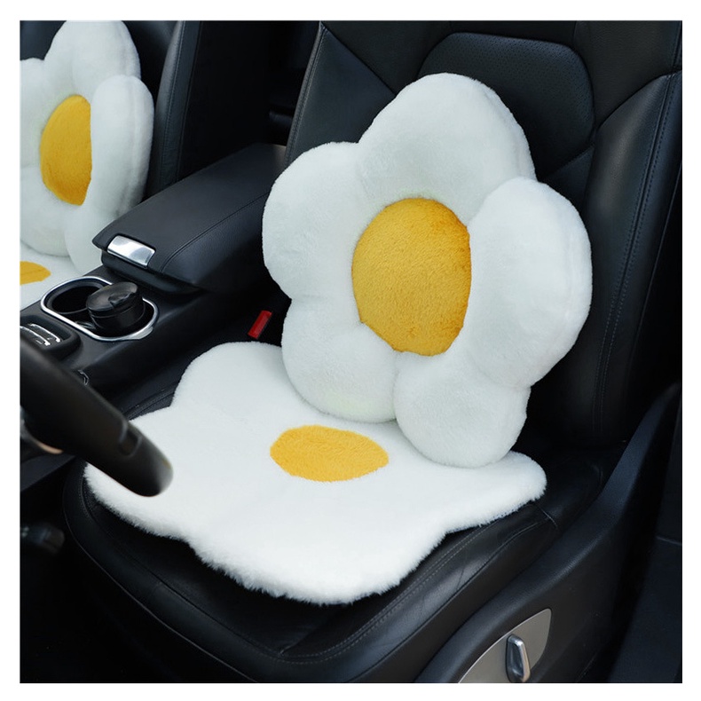 Car cute egg blossom cushion, Bantal Kursi Lucu Kreatif Mobil