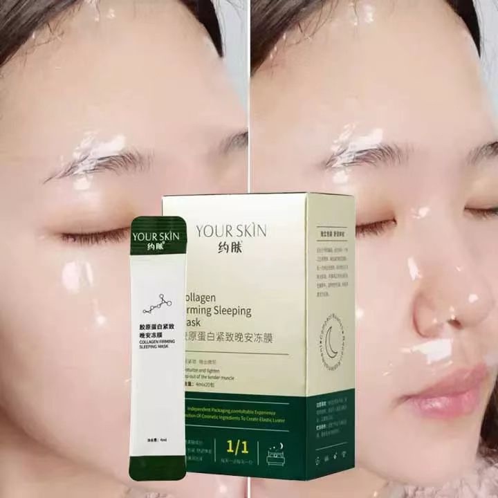 Collagen Firming Sleeping Mask Untuk Anti Kerut Melembabkan &amp; Mencerahkan Masker Wajah Wash Free Facial Gel Mask