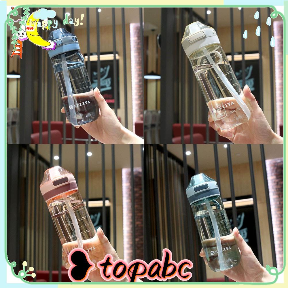 TOP 650ml Botol Air Minum Anak Cangkir BPA Free Anti Bocor Dengan Sedotan