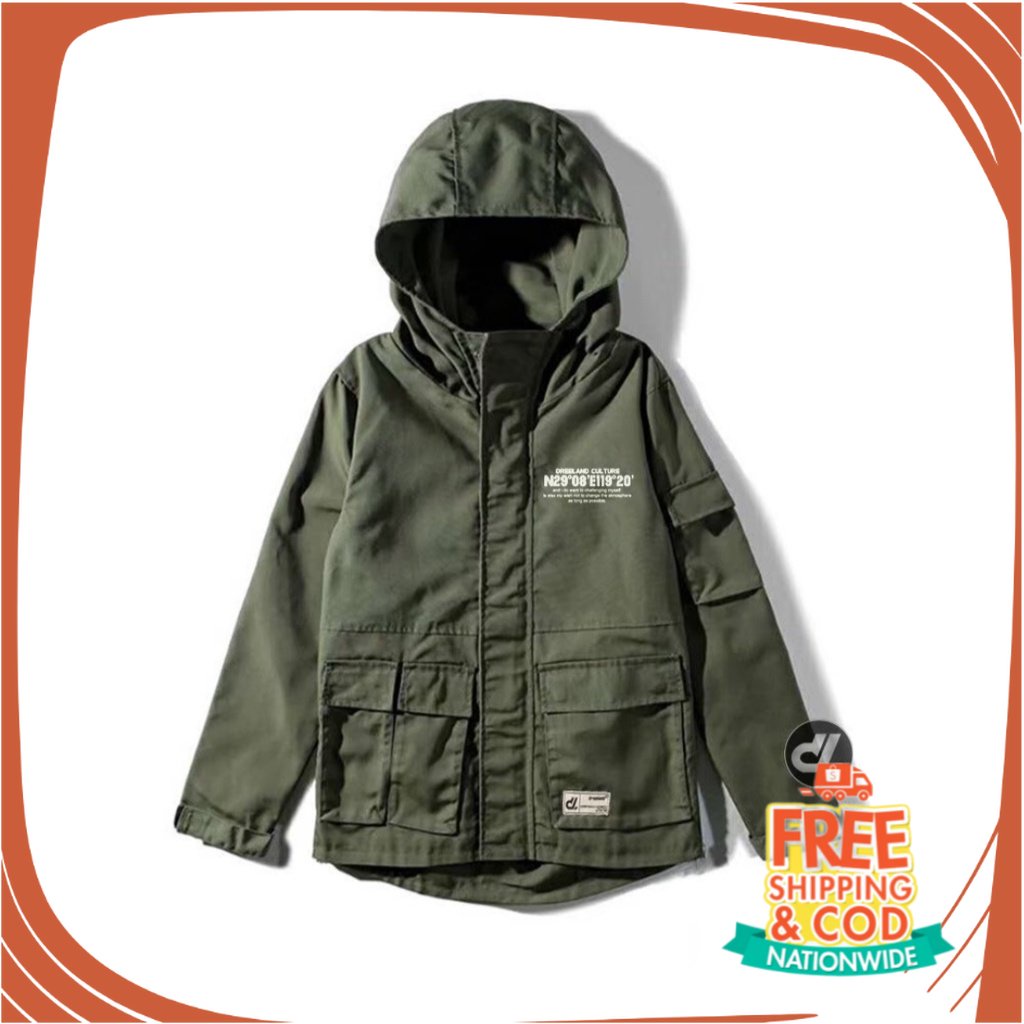 JAKET OOTD KONSER OOTD CAFE/ JAKET PARKA PRIA FORCE BABY CANVAS