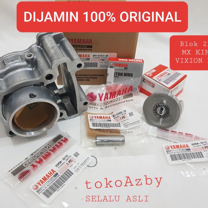 SALE Blok mx king vixion nva xabre 2PV piston ring seher set original YGP - Hanya Blok 2PV Termurah