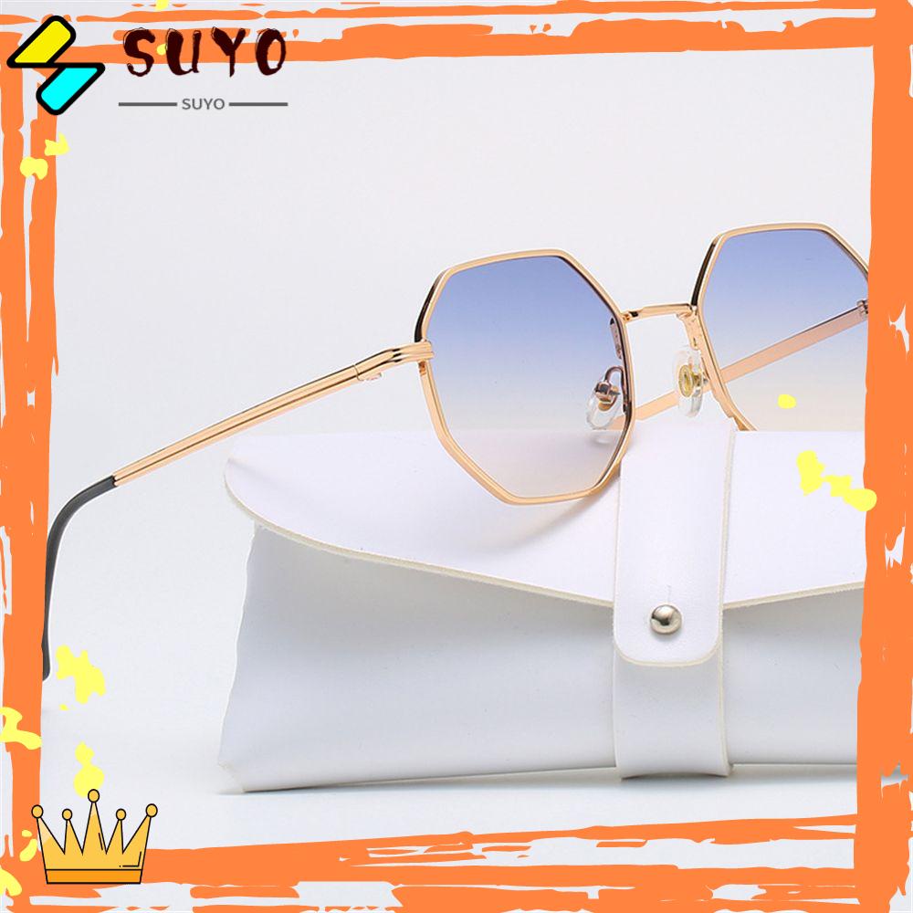 SUYO Kacamata Hitam Kotak Fashion Perlindungan UV Shades Sunglasses Untuk Pria/ Wanita