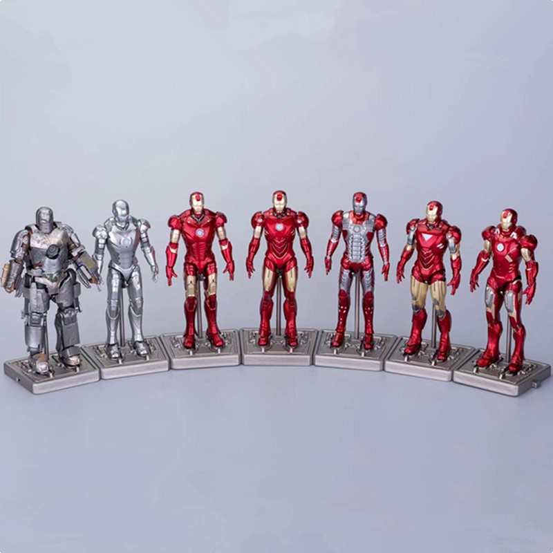 Marvel Iron Man Figure Avengers Super Hero Spiderman Action Figure Anak Laki-Laki Koleksi Model Mainan