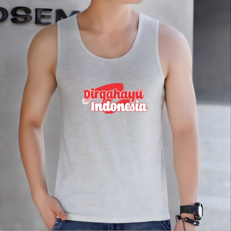 Singlet Pria Dirgahayu Indonesia Baju Singlet Pria Tanktop Pria Cotton