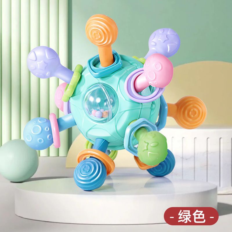 New Manhattan Ball Baby Hand Grab Ball Silicone Bite Gum Tooth Gerinda Mainan Baby Grab Ring Comfort Toy