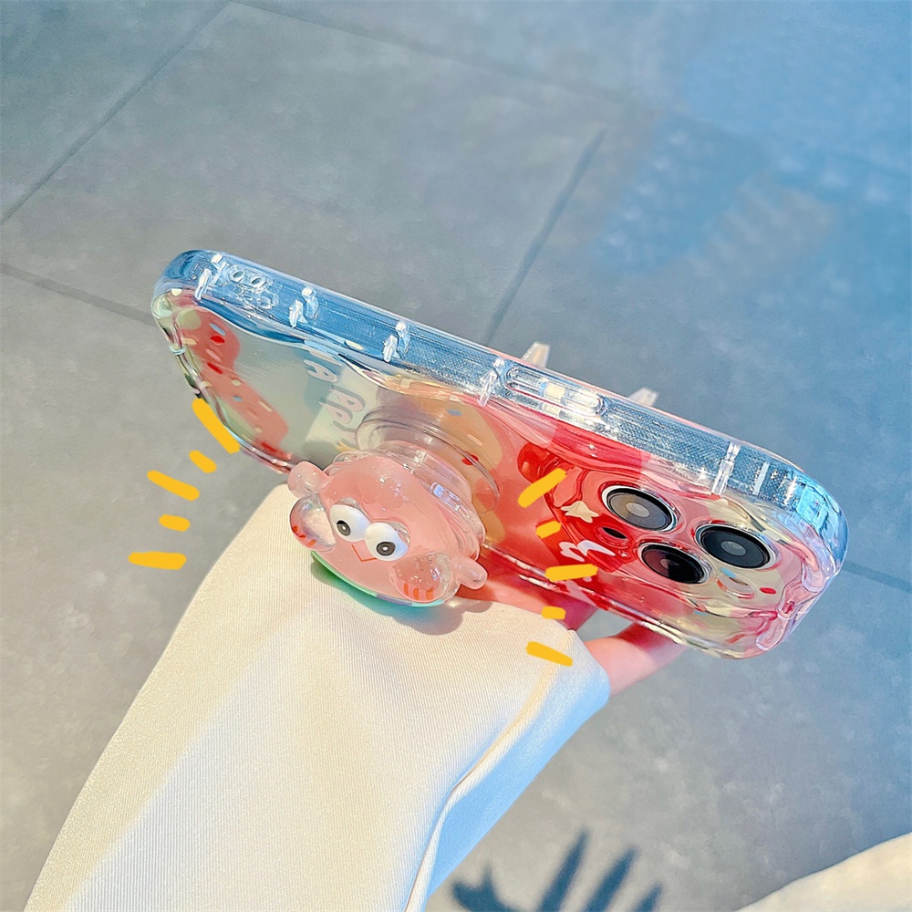 Oppo A17 A15 A57 A78 A58 Reno 8T A16K A54 A12 A5S A7 A94 A93 A3S A53 A31 A52 A74 A95 A96 A92 A37 A76 A36 5F A9 2020 Doodle Rainbow SpongeBob Wave Edge TPU Phone Case Cover
