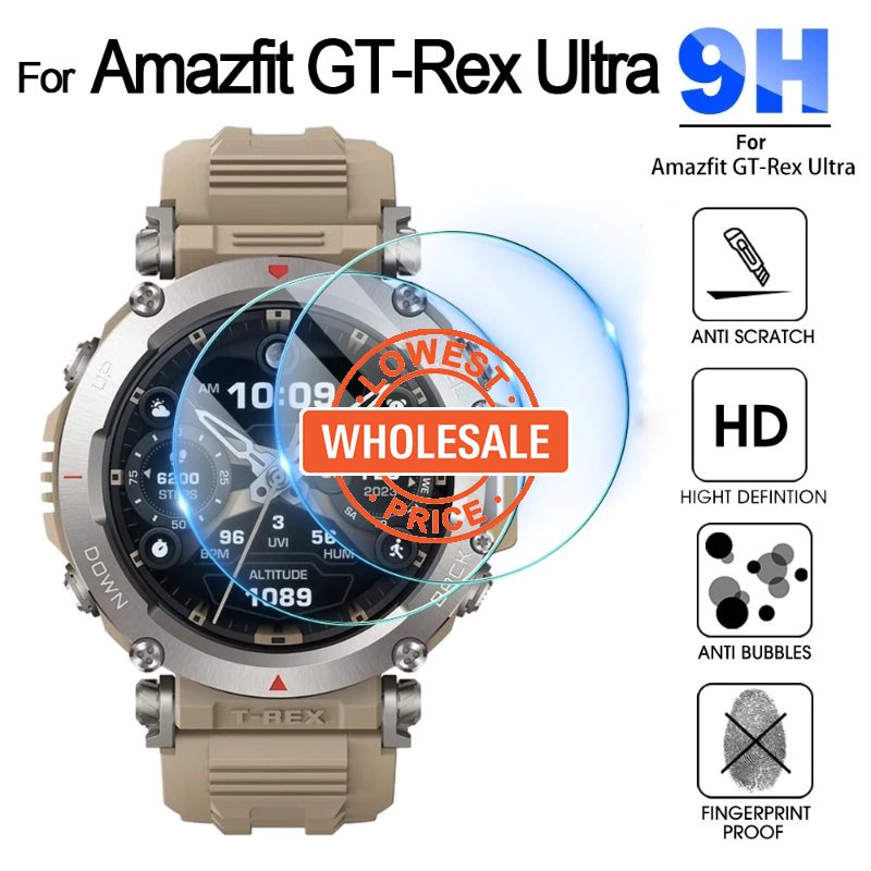 AMAZFIT [cabe Holesale -koderice] 1pc erkapempered alfinlass umakuilm untuk mazfit ̽-ex ̽ltra / 9kancing ̽lear erkapardness erkaprote belom / erkapltraltra ̽hin ̽atch ̽creen ̽rotector / hisyamartwatch ̽ccessories