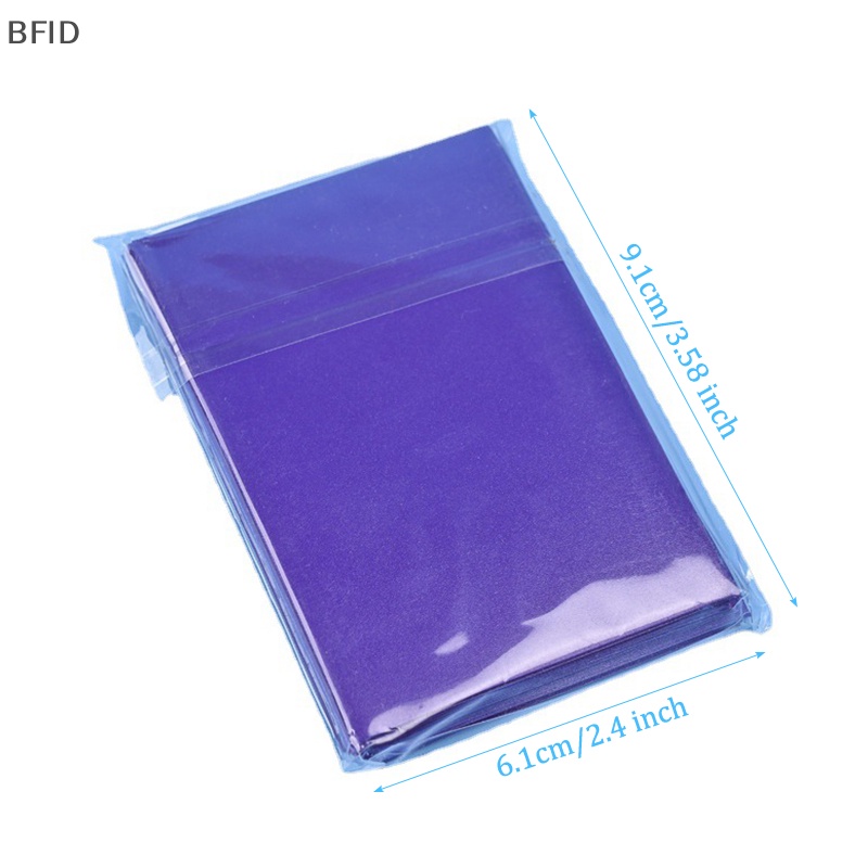 [BFID] 50pcs /set Pelindung Pelindung Kartu Transparan Pemegang Kartu Tarot Lengan Pelindung Lengan Pemegang Untuk Kartu Baseball Kartu Olahraga [ID]