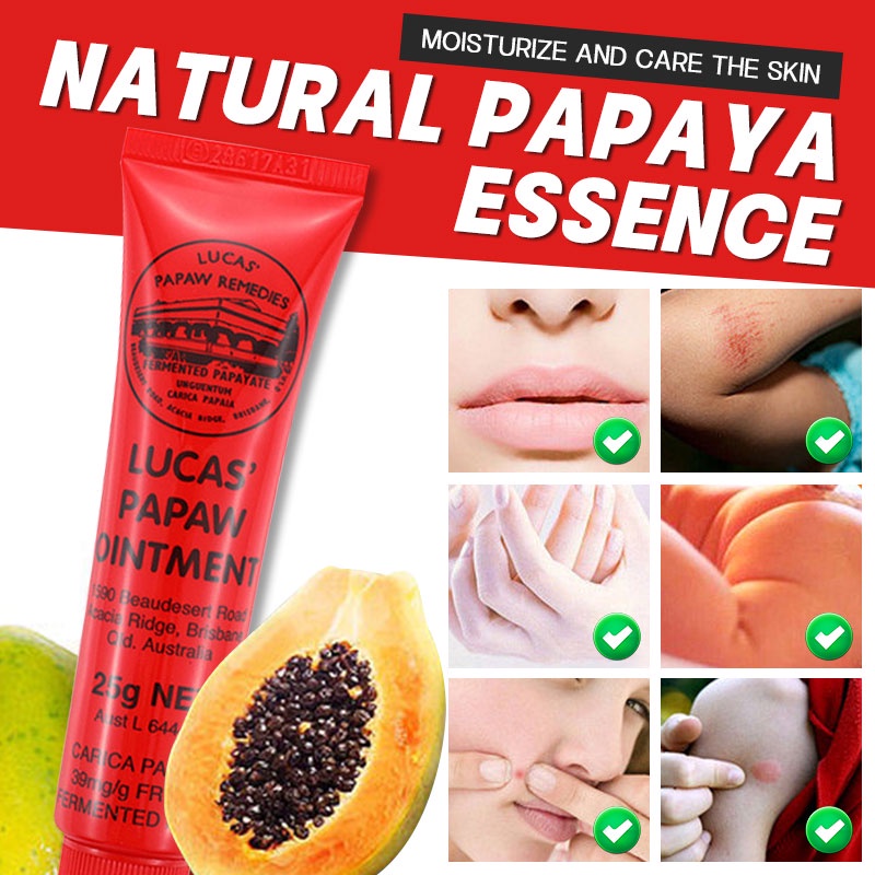 Australian Lucas's Papaw Ointment 25gr/75gr Lip Balm dan Salap Penghilang Bekas Gigitan Nyamuk, Krim Salep Bayi Original (exp 2025)